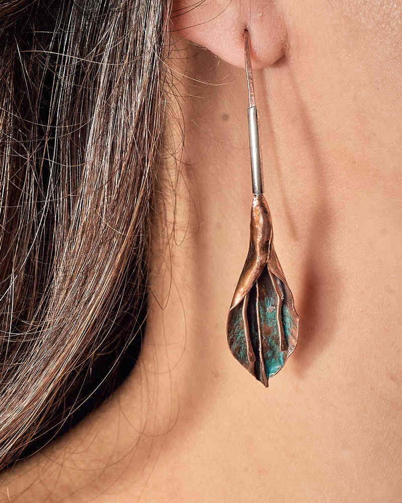 Calla Copper Earrings